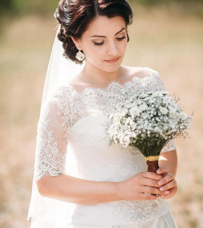 Свадебный букет невесты в рустикальном стиле — 713