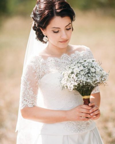 Свадебный букет невесты в рустикальном стиле — 713