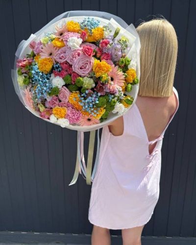 Букет дофаминовый с герберами — 063