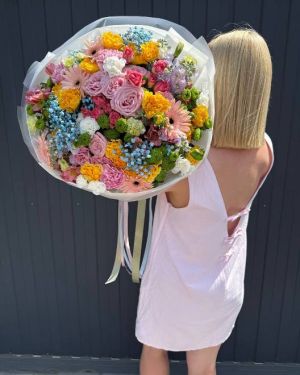 Букет дофаминовый с герберами — 063