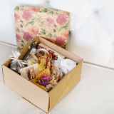 Подарочный набор с игрушкой, сладостями «Кофейный» 488