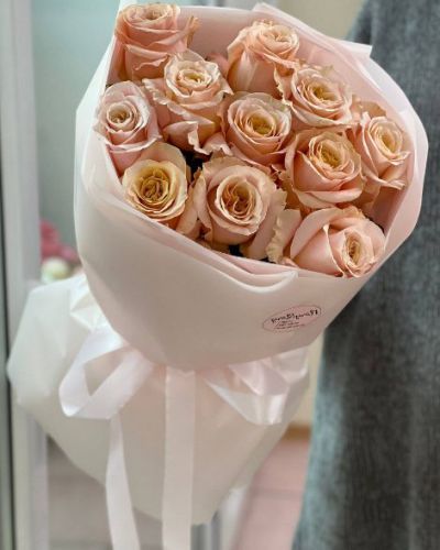 Букет из 11 пионовидных роз — 502