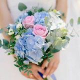 Свадебный букет невесты с гортензией — 704
