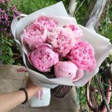 Букет из розовых пионов 316