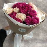 Букет из пионовидных роз — 186