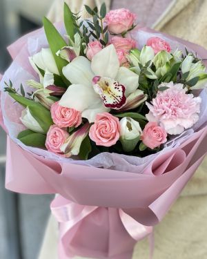 Букет сборный из орхидеи цинбидиум 648