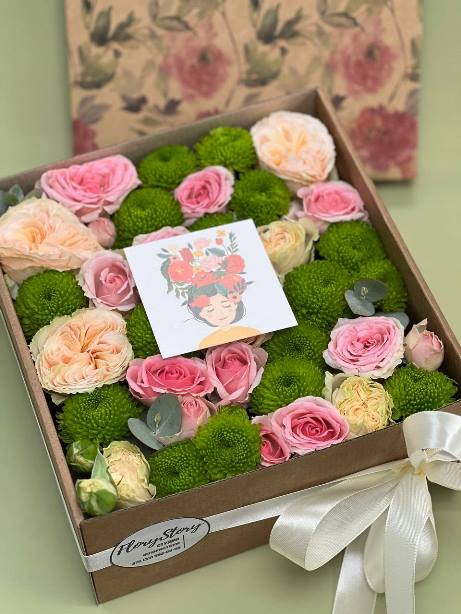 Коробка с цветами -340