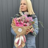 Букет весенний с тюльпанами - 870