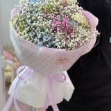 Букет из радужной гипсофилы в размере S 230