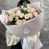 Букет из кустовых пионовидных роз — 185