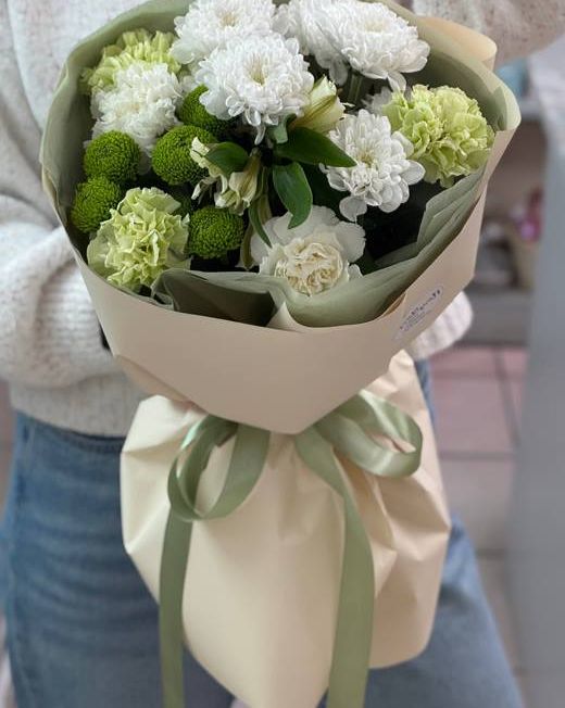 Букет в салатовой гамме- 292