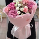 Букет сборный из кустовой розы 132