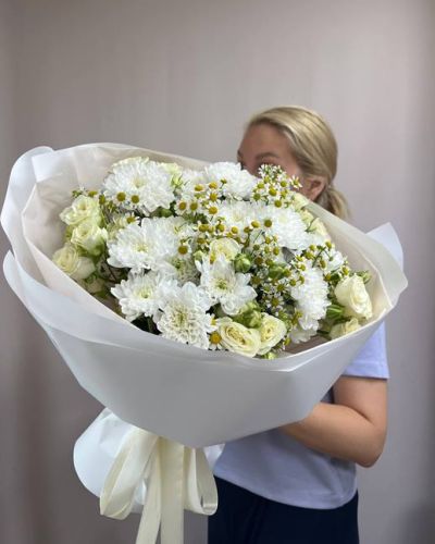 Букет c ромашками 356