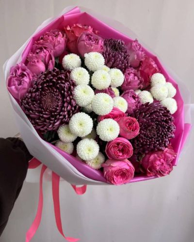 Букет из хризантем — 413