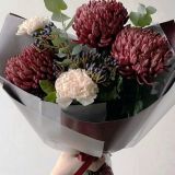 Букет их хризантем бигуди -1119