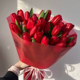 Букет сборный из 25 тюльпанов 1052