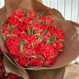 Букет из 25 пионовидных тюльпана 212
