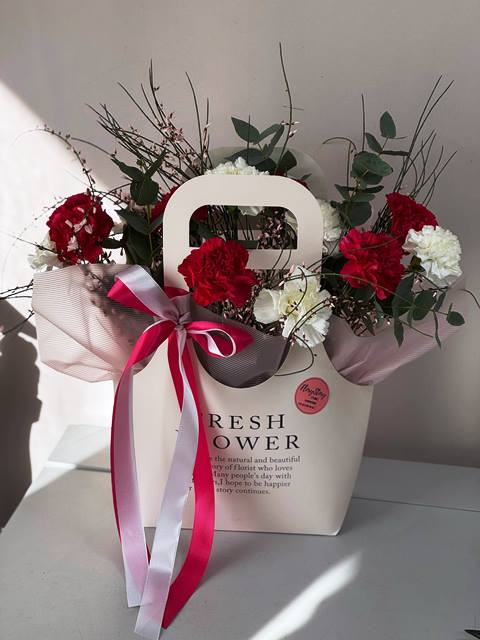 Сумочка с диантусами - 112