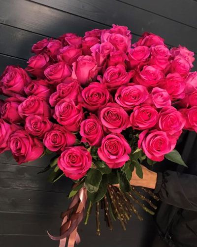 Букет из 51 розовой розы-  592