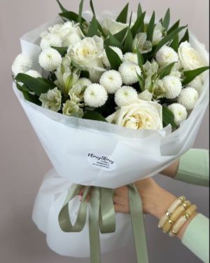 Букет в белом цвете -1205