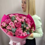 Букет с пионовидной розой 1202