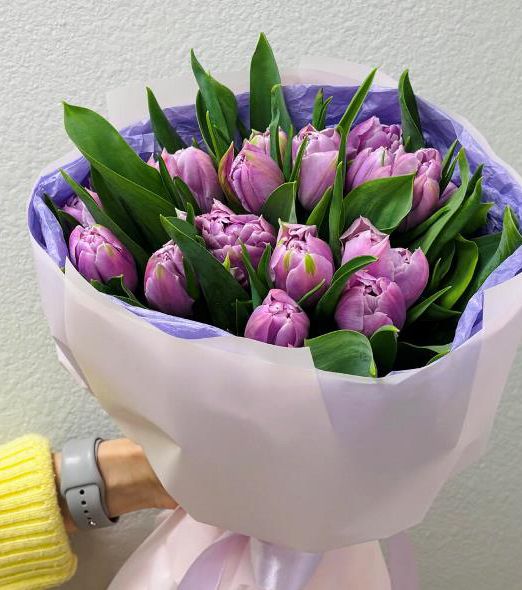 Букет весенний с тюльпанами - 870