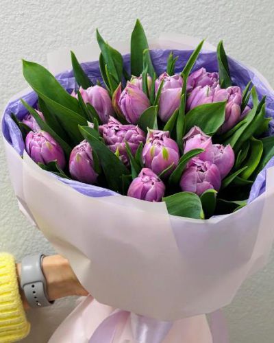 Букет весенний с тюльпанами — 870