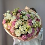 Букет дофаминовый из пионовидных роз  — 514