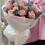 Букет из 11 розовых роз 515